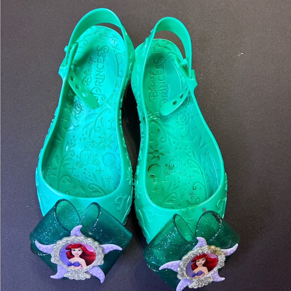 Disney Princess Green Kids Slippers